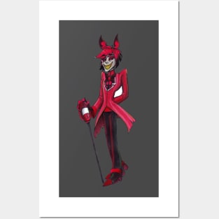 alastor hazbin hotel Drawing Posters and Art